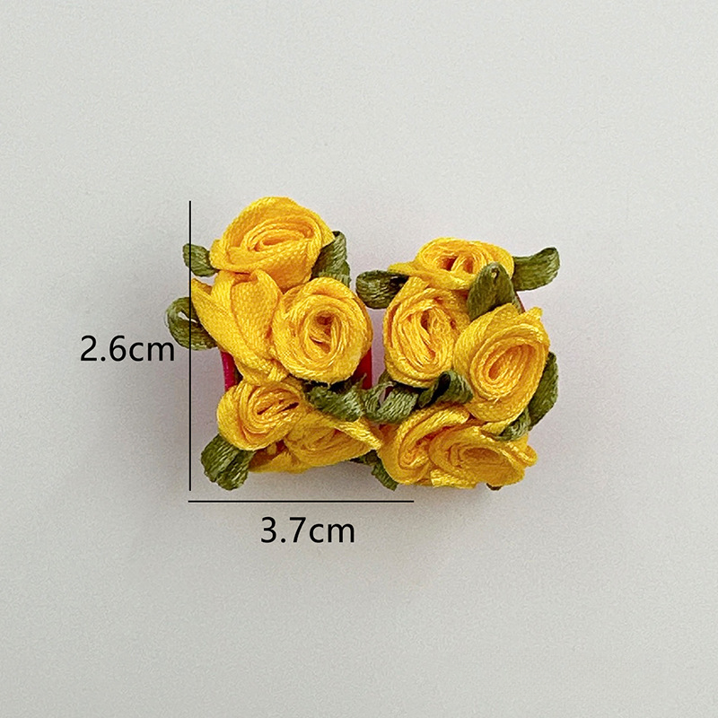 Wholesale Colorful C Shape Flowers Resin Earrings